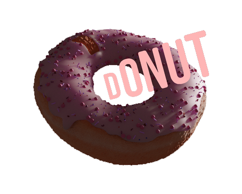 picture of donut made in blender